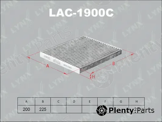 LYNXauto LAC-1900C — Filter, cabin air