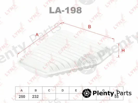 LYNXauto LA-198 — Air Filter
