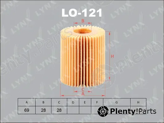 LYNXauto LO-121 — Oil Filter