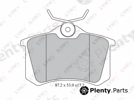 LYNXauto BD-1206 — Brake Pad Set, disc brake