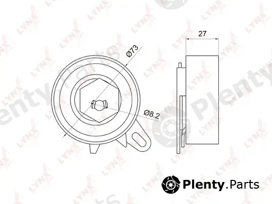 LYNXauto PB-1069 — Tensioner Pulley, timing belt