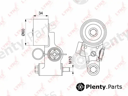 LYNXauto PT-1040 — Vibration Damper, timing belt
