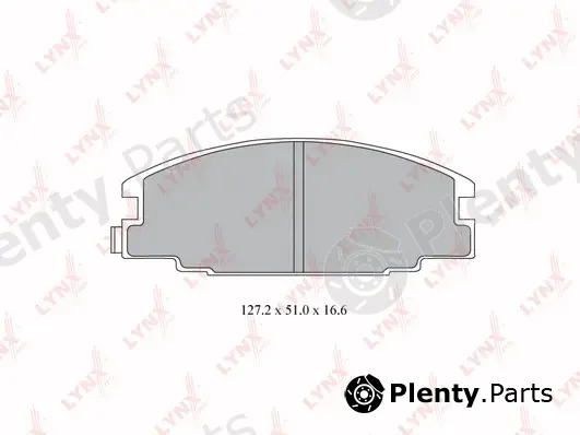 LYNXauto BD-5918 — Brake Pad Set, disc brake