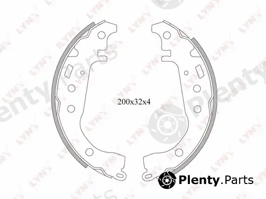 LYNXauto BS-7501 — Brake Shoe Set