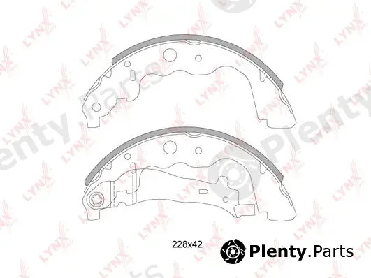 LYNXauto BS-6304 — Brake Shoe Set
