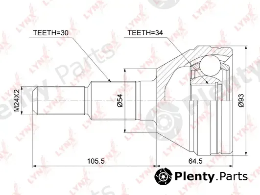 LYNXauto CO-3779 — Joint Kit, drive shaft