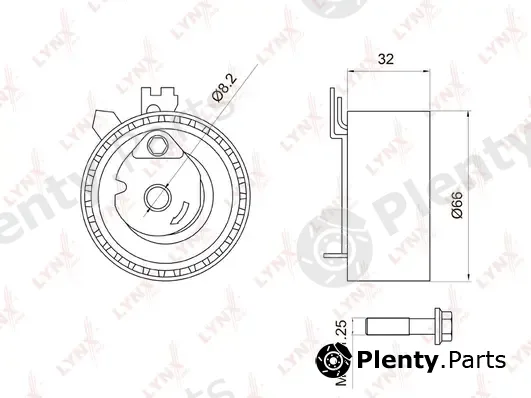 LYNXauto PB-1053 — Tensioner Pulley, timing belt