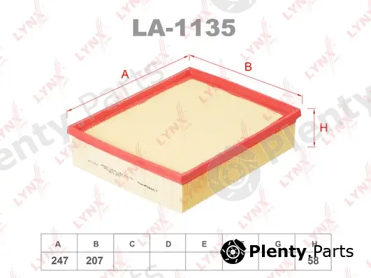 LYNXauto LA-1135 — Air Filter