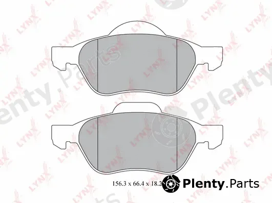 LYNXauto BD-6311 — Brake Pad Set, disc brake
