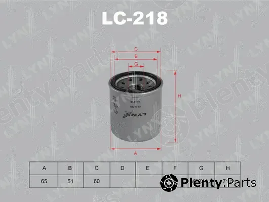 LYNXauto LC-218 — Oil Filter