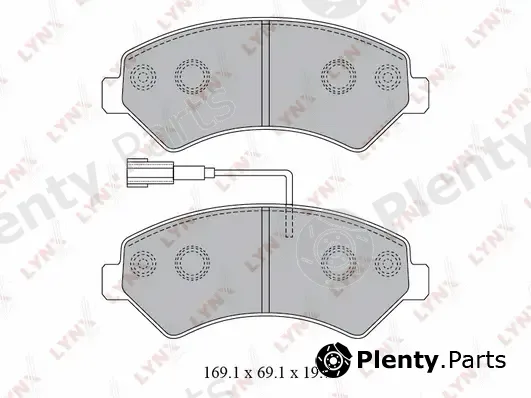 LYNXauto BD-2829 — Brake Pad Set, disc brake