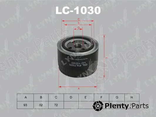 LYNXauto LC-1030 — Oil Filter