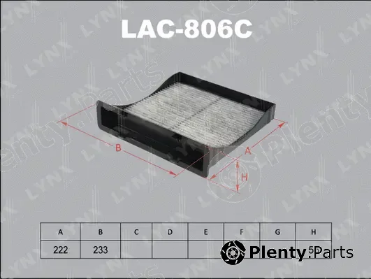 LYNXauto LAC-806C — Filter, cabin air