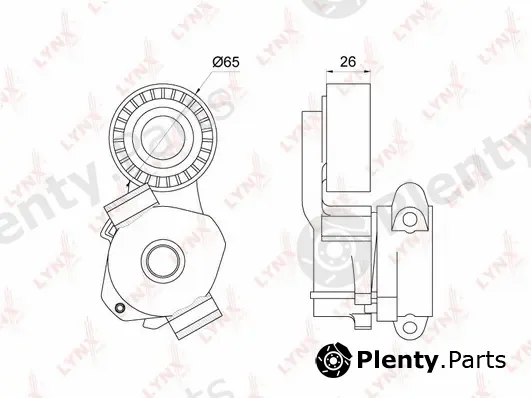 LYNXauto PT-3203 — Belt Tensioner, V-ribbed belt