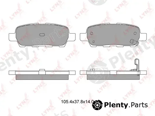 LYNXauto BD-5706 — Brake Pad Set, disc brake