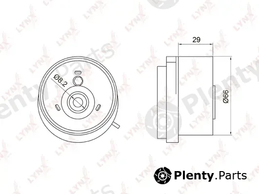 LYNXauto PB-1050 — Tensioner Pulley, timing belt