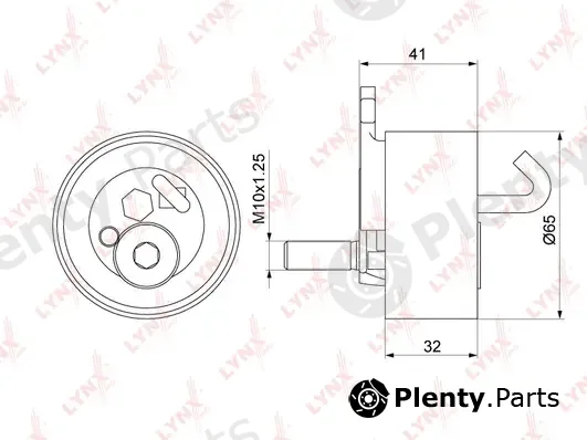 LYNXauto PB-1325 — Tensioner Pulley, timing belt