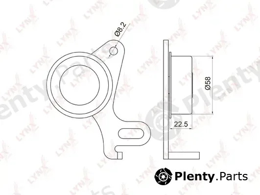 LYNXauto PB-1031 — Tensioner Pulley, timing belt