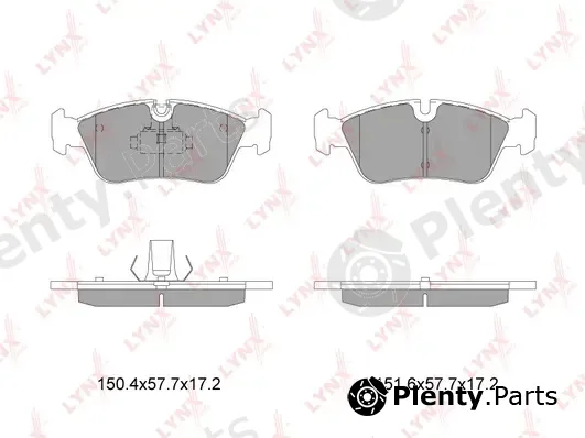 LYNXauto BD-1408 — Brake Pad Set, disc brake