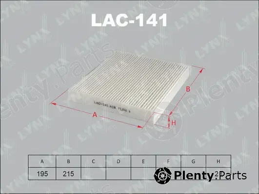 LYNXauto LAC-141 — Filter, cabin air