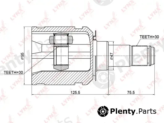 LYNXauto CI-3721 — Joint Kit, drive shaft