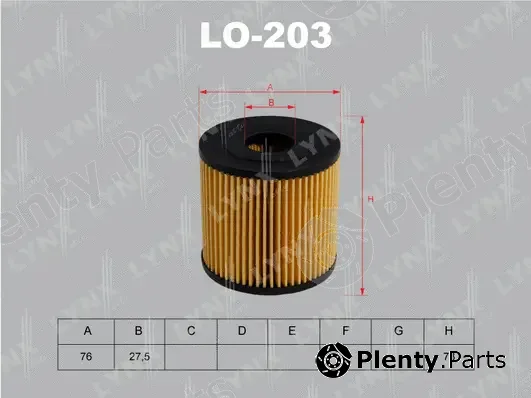LYNXauto LO-203 — Oil Filter
