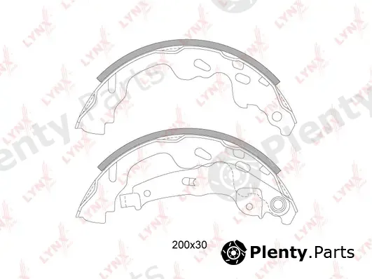 LYNXauto BS-7526 — Brake Shoe Set