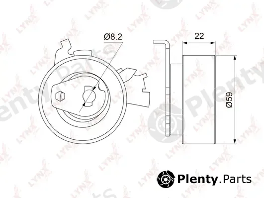 LYNXauto PB-1142 — Tensioner Pulley, timing belt