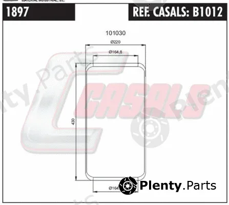 Casals B1012 — Bellow, air suspension