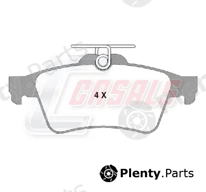 Casals BKM137 — Brake Pad Set, disc brake