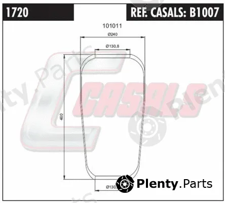 Casals B1007 — Bellow, air suspension