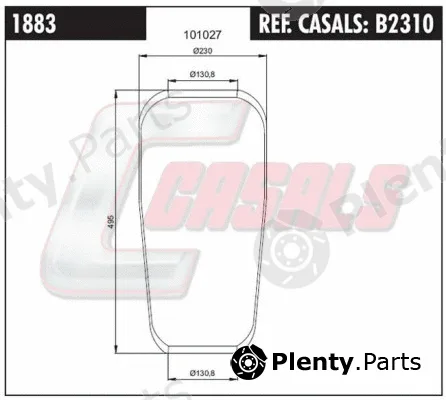 Casals B2310 — Bellow, air suspension