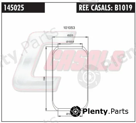 Casals B1019 — Bellow, air suspension