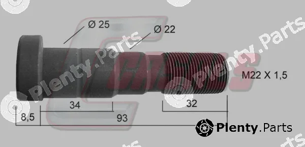 Casals 21120 — Wheel Stud