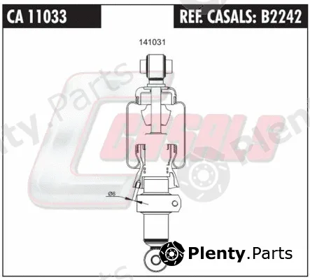 Casals B2242 — Shock Absorber, driver cab suspension