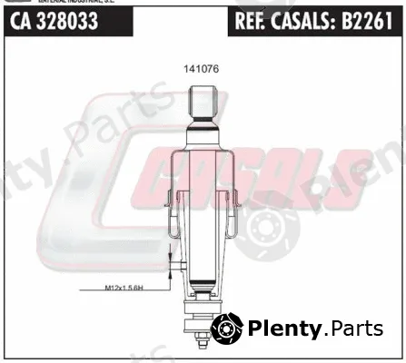 Casals B2261 — Shock Absorber, driver cab suspension