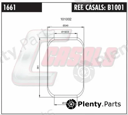Casals B1001 — Bellow, air suspension