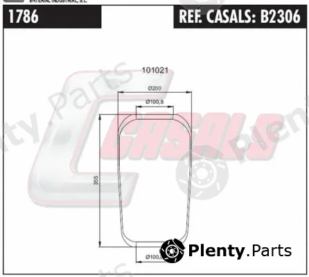 Casals B2306 — Bellow, air suspension