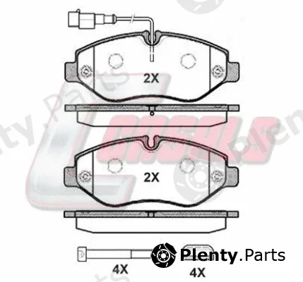 Casals BKM229 — Brake Pad Set, disc brake