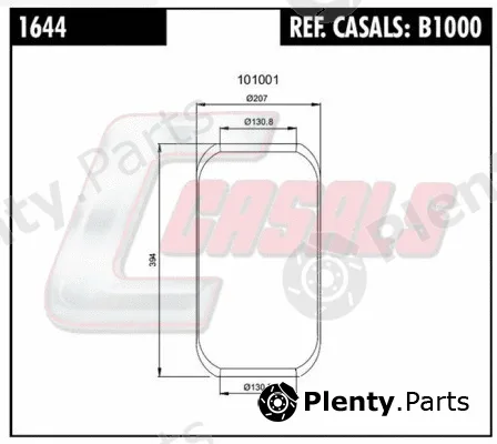 Casals B1000 — Bellow, air suspension