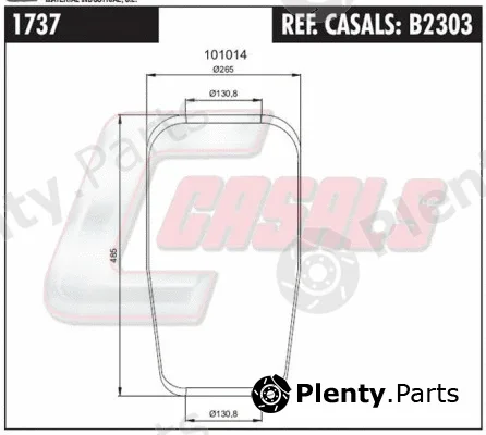 Casals B2303 — Bellow, air suspension