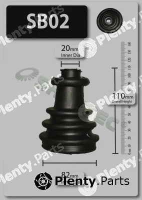 Shaftec SB02 — Bellow Kit, drive shaft