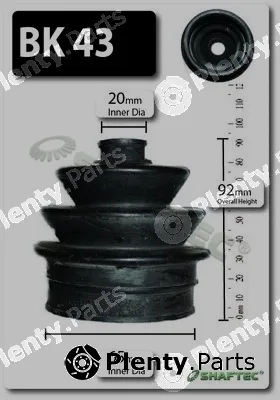 Shaftec BK43 — Bellow Kit, drive shaft