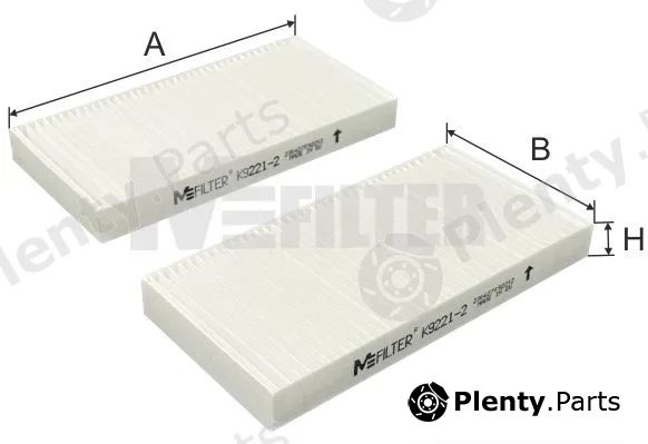 Mfilter K9221-2 — Filter, cabin air