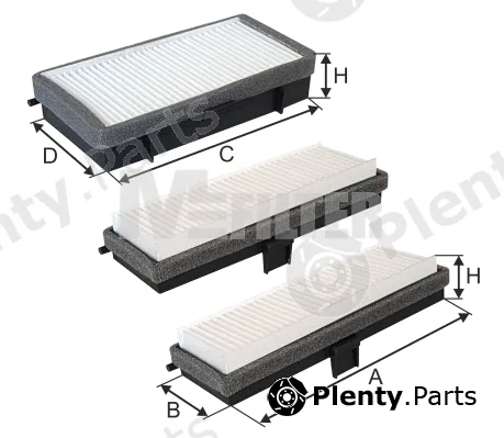 Mfilter K9153-3 — Filter, cabin air