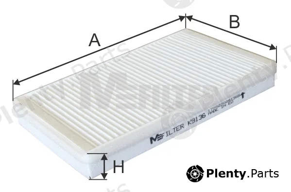 Mfilter K9136 — Filter, cabin air