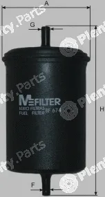 Mfilter BF674 — Fuel Filter