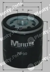 Mfilter TF30 — Oil Filter