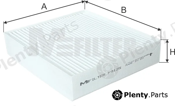 Mfilter K9125 — Filter, cabin air