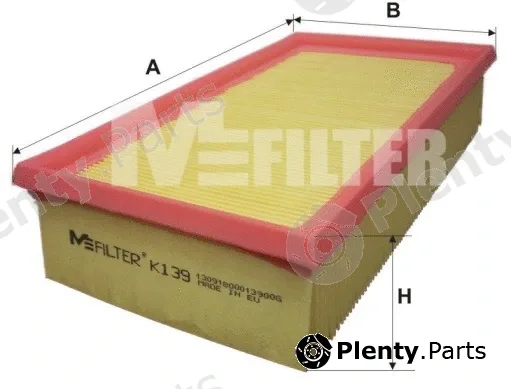 Mfilter K139 — Air Filter